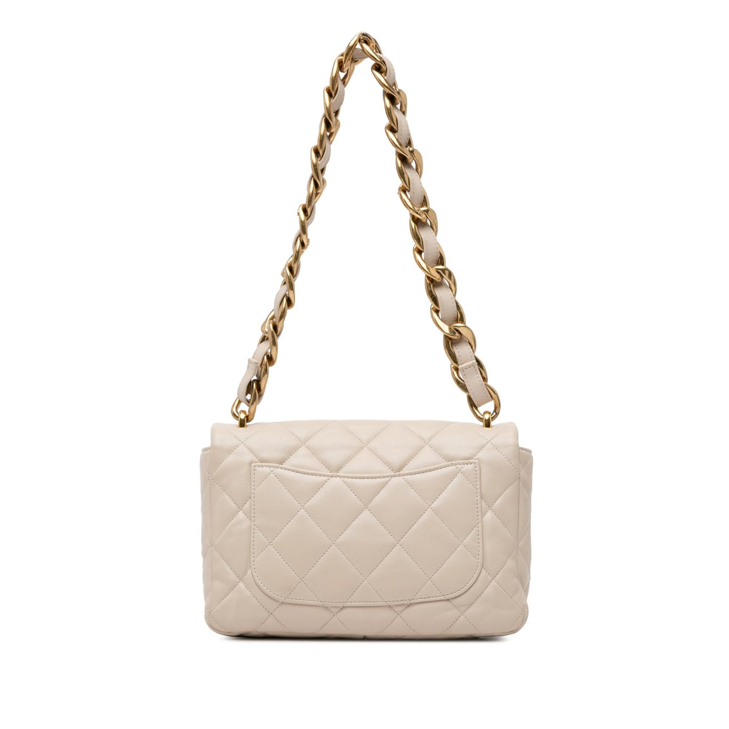 Chanel Large Quilted Lambskin Funky Town Flap (SHG-brQduf)