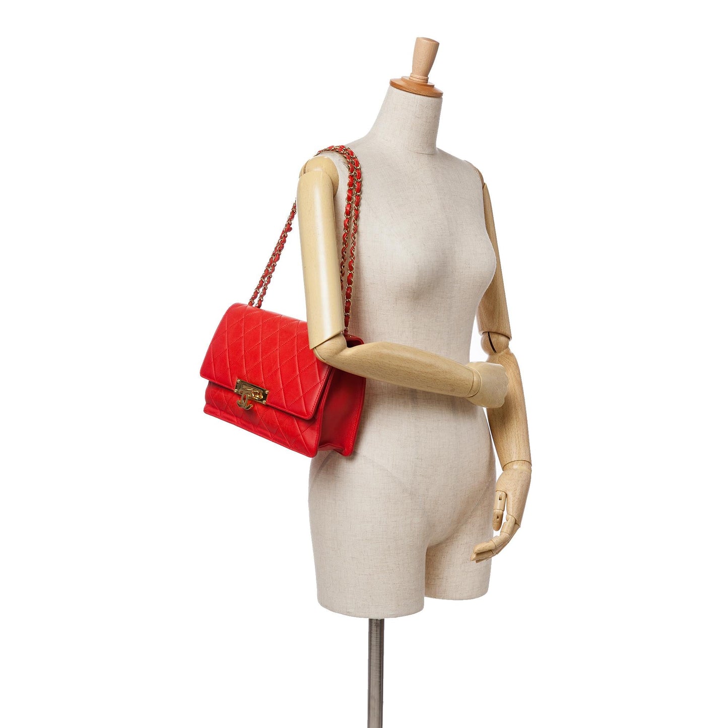 Chanel Large Quilted Lambskin Golden Class Flap