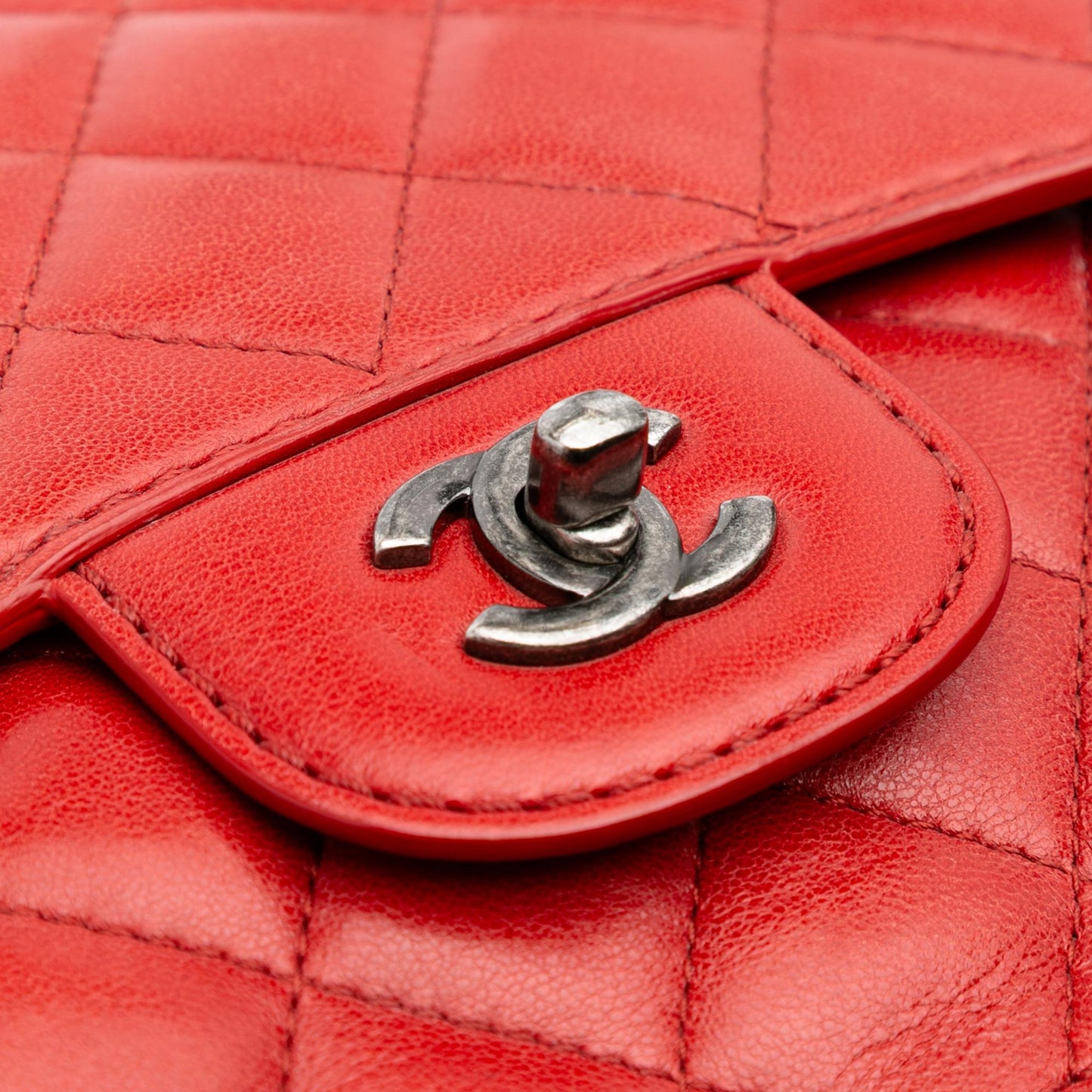 Chanel Large Quilted Lambskin Natural CC Flap