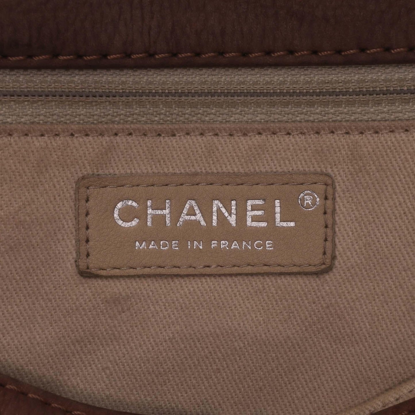 Chanel Large Quilted Nubuck Natural Beauty Split Pocket Flap