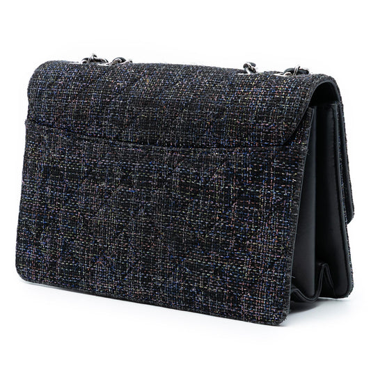 Chanel Large Quilted Tweed Beauty Lock Flap
