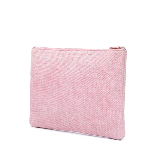 Chanel Large Raffia Deauville O Case Clutch