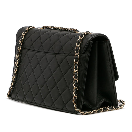 Chanel Large Sheepskin Beauty Lock Flap