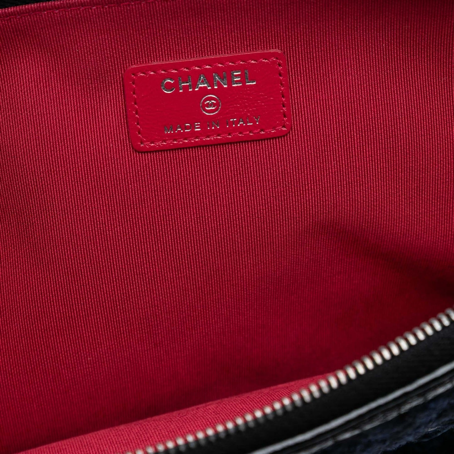 Chanel Large Tweed and Calfskin Embroidered Gabrielle O Case Clutch