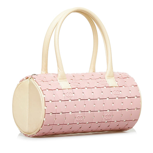 Chanel Lucite Puzzle Barrel Handbag (SHG-FENZ2D)