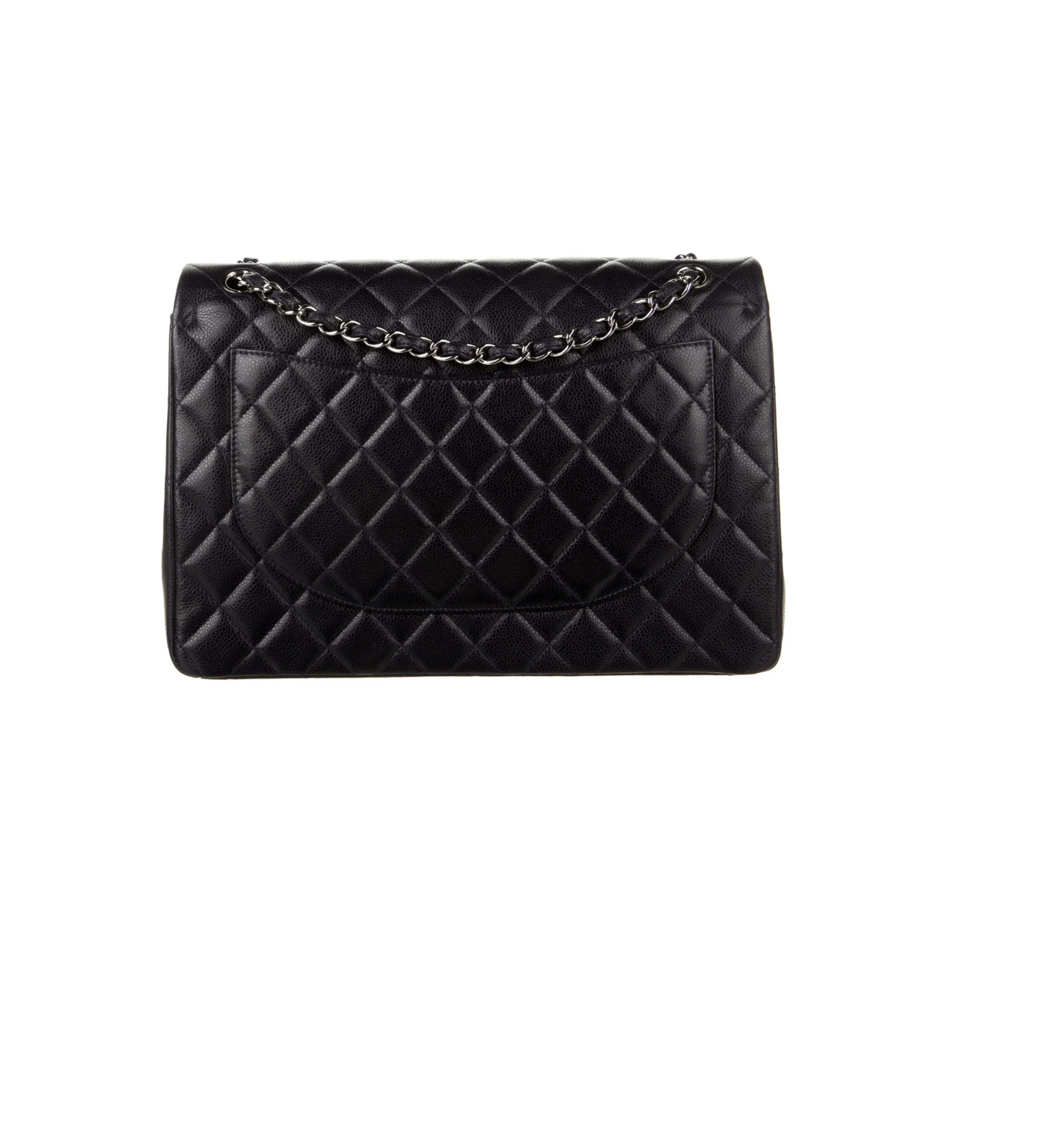Luxury Chanel Classic Blue Maxi Double Flap Bag