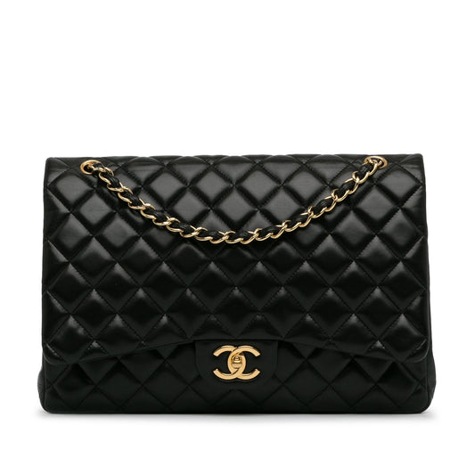 Chanel Maxi Classic Lambskin Double Flap (SHG-UilY6L)