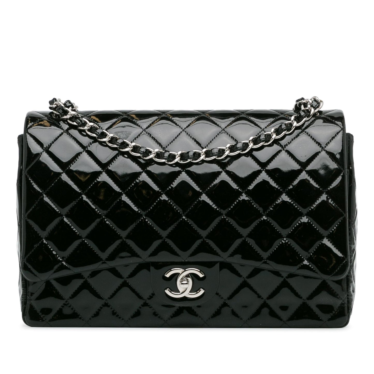 Luxury Chanel Maxi Classic Patent Double Flap (SHG-WJjEtr)
