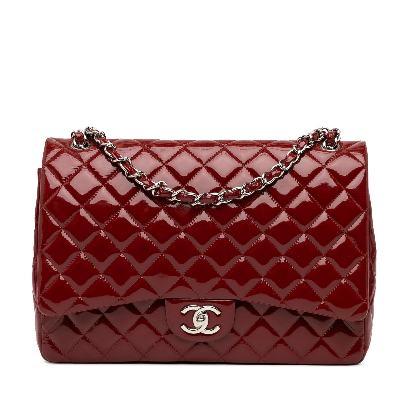 Luxury Chanel Maxi Classic Patent Double Flap (SHG-8hzTAy)