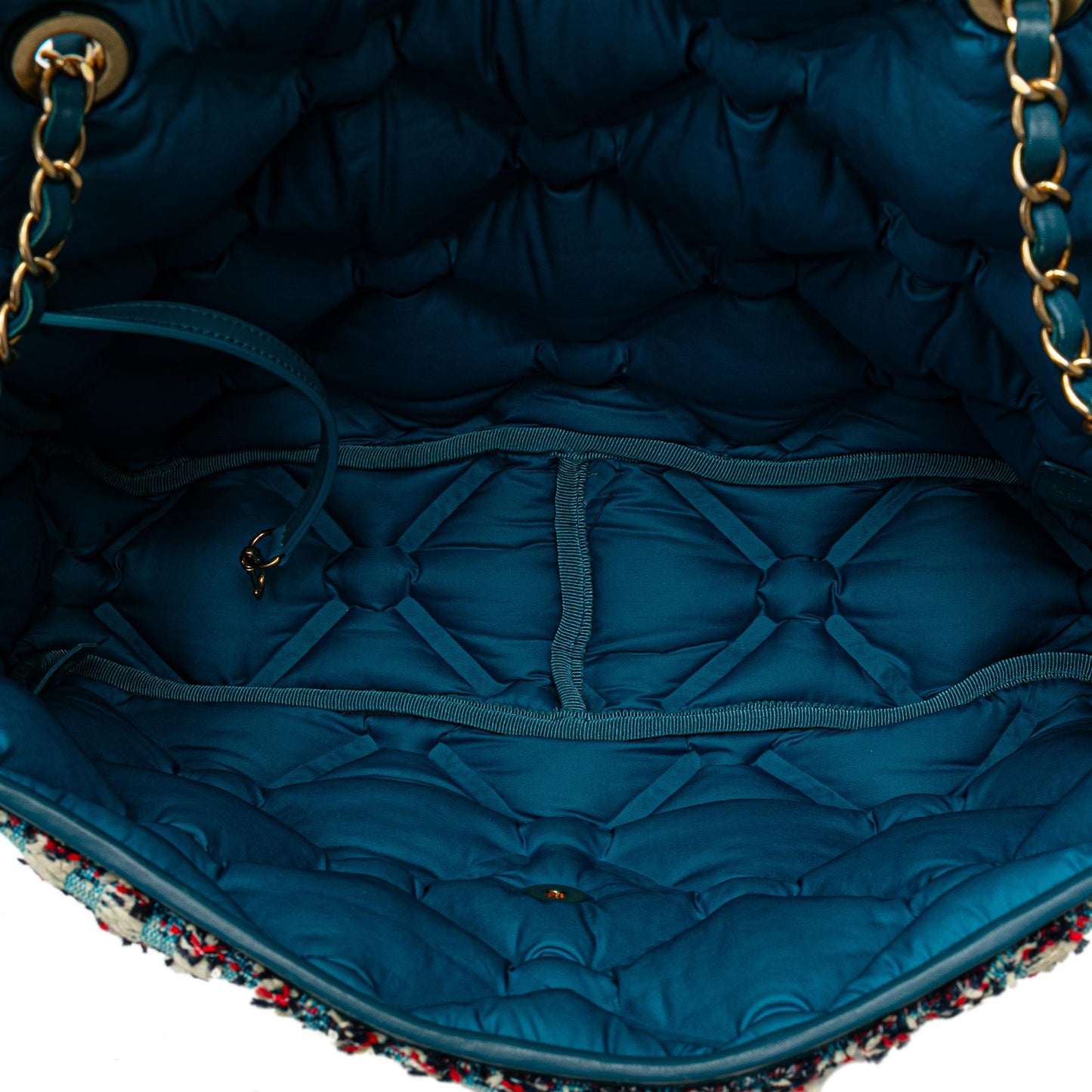 Chanel Maxi Tweed Chesterfield Single Flap (SHG-t8PRWy)