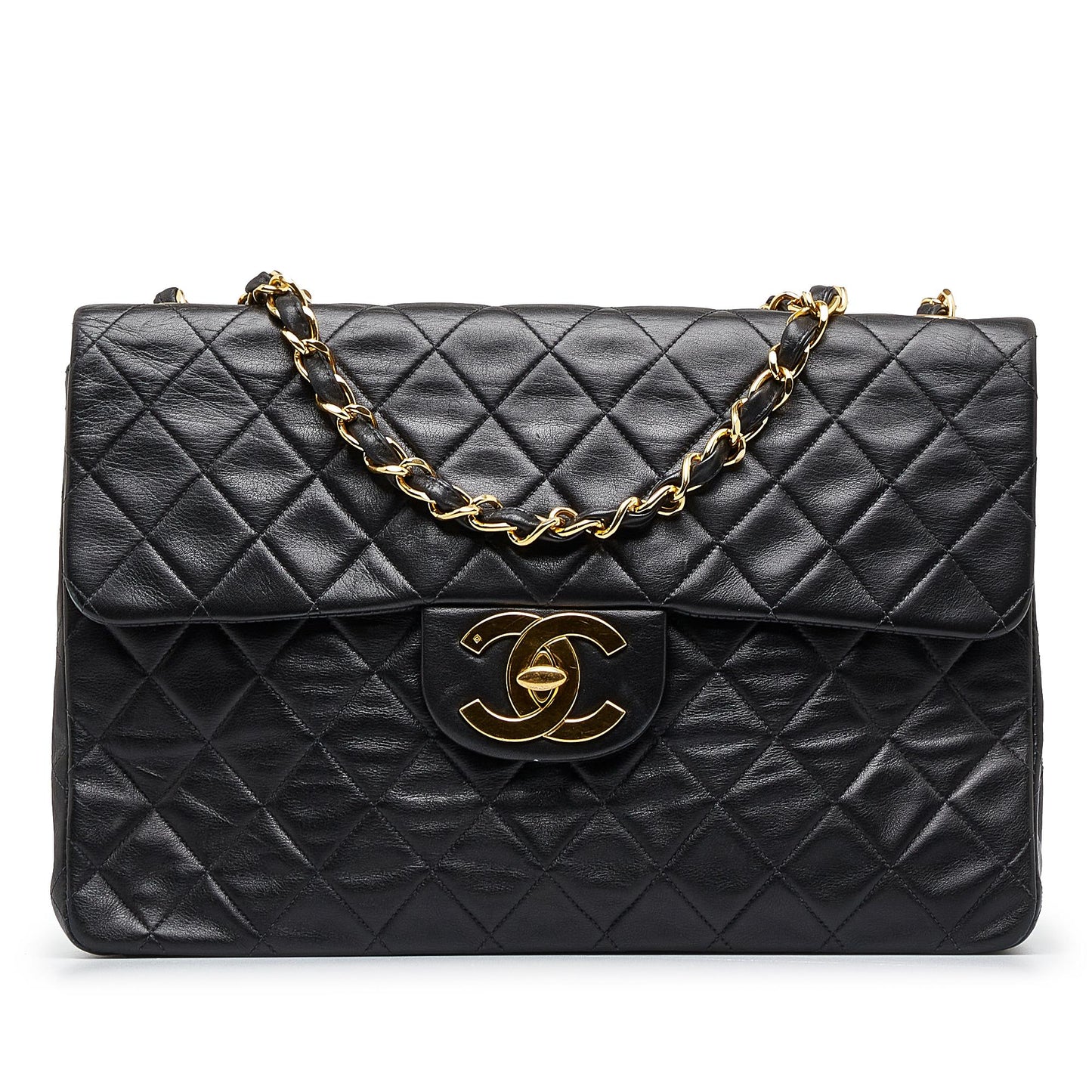 Chanel Maxi XL Classic Lambskin Single Flap (SHG-tSLYwQ)