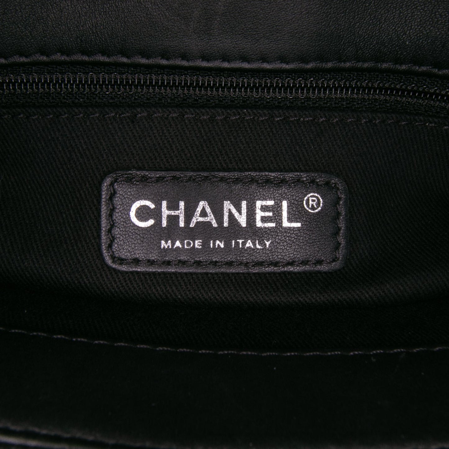 Chanel Medium CC Patent Soft Shopper Tote