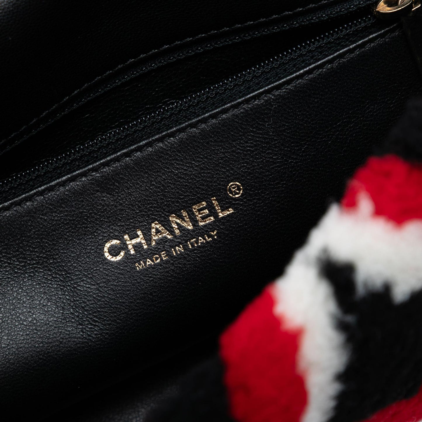 Chanel Medium CC Shearling and Lambskin Single Flap
