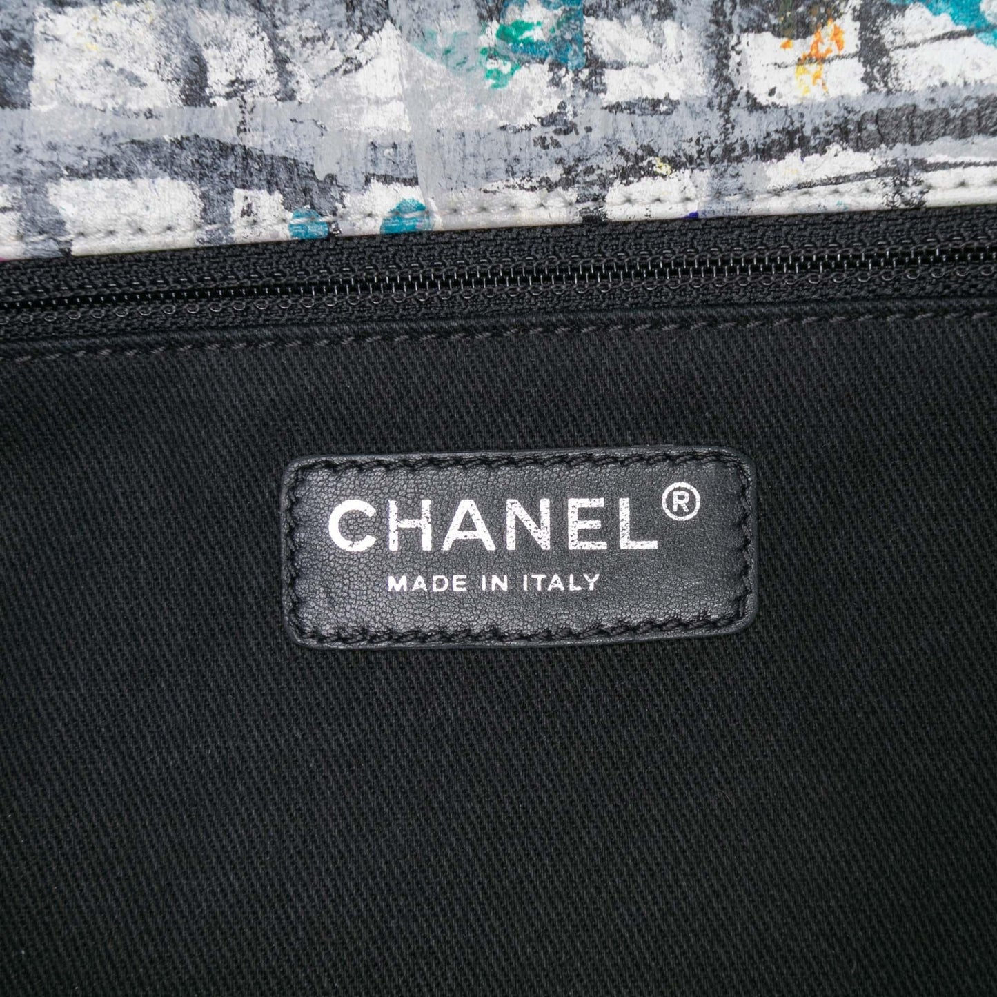 Chanel Medium Calfskin Hand Painted Graffiti Flap