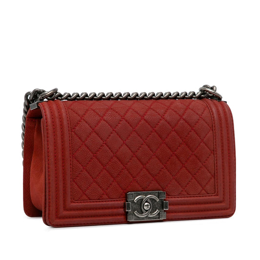 Chanel Medium Caviar Boy Flap Bag (SHG-KrBQ6Q)