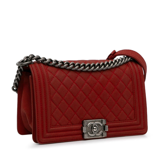 Chanel Medium Caviar Boy Flap Bag (SHG-PUBDTr)