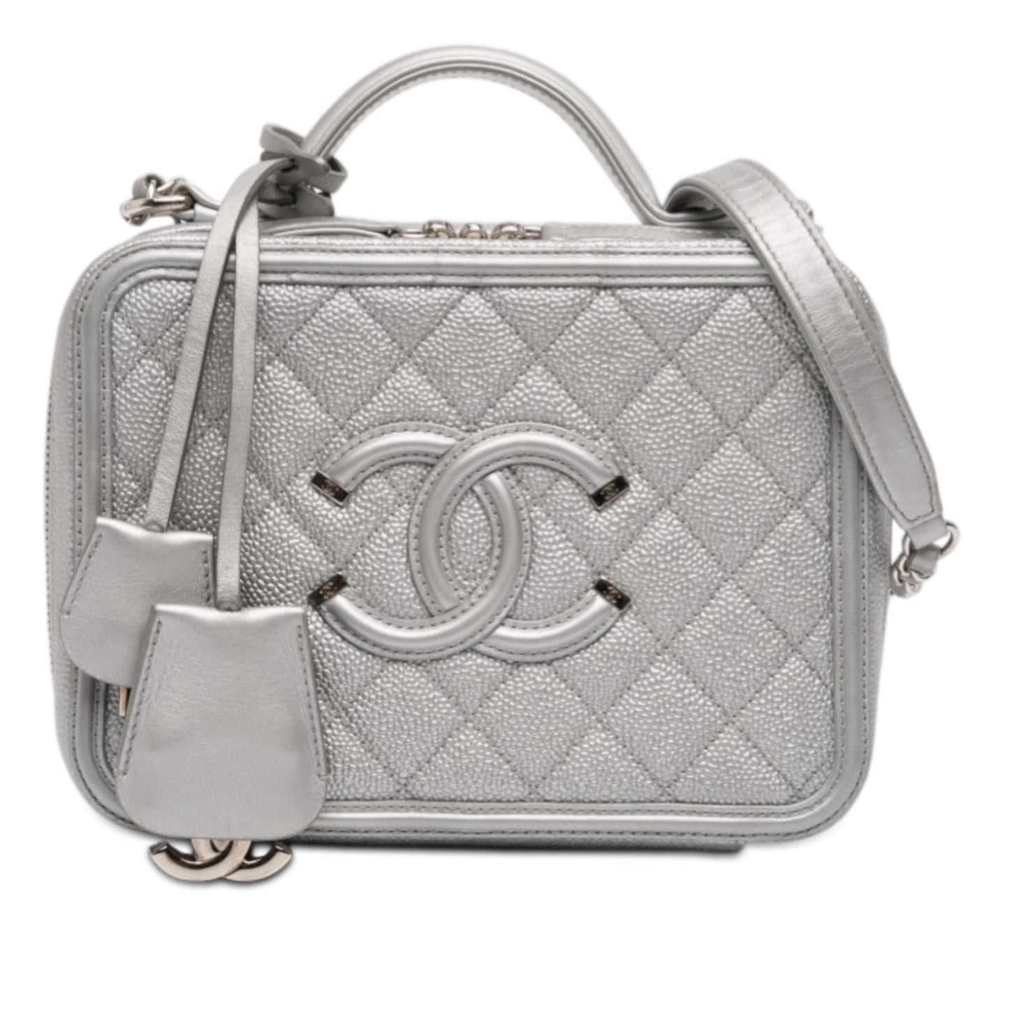 Chanel Medium Caviar CC Filigree Vanity Case