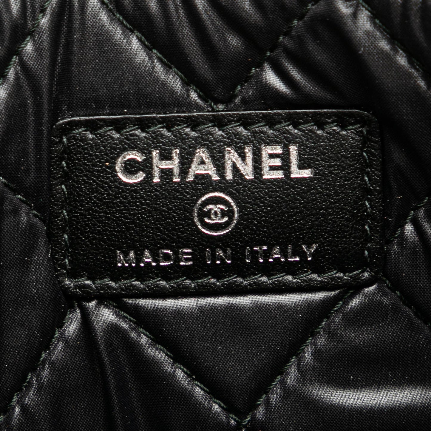 Chanel Medium Caviar Deauville Studded O Case Clutch