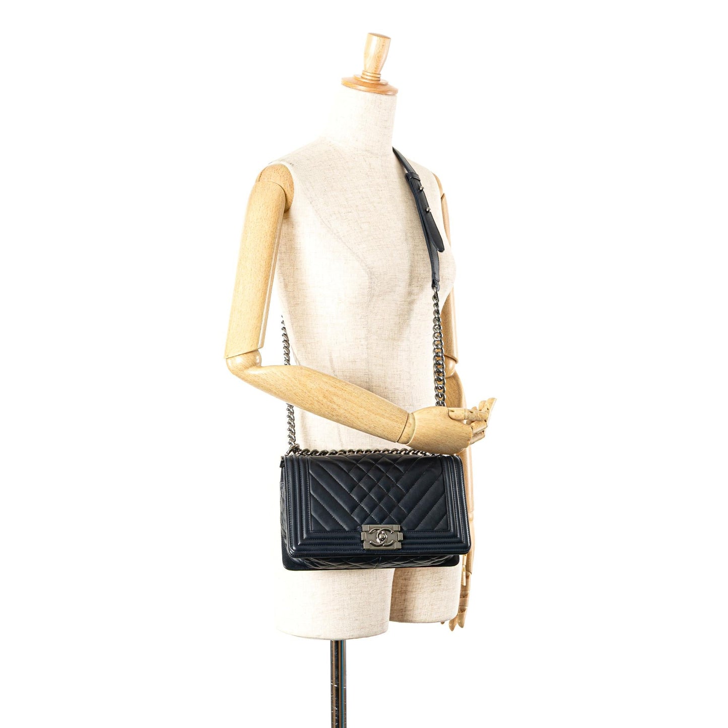 Chanel Medium Chevron Lambskin Boy Flap