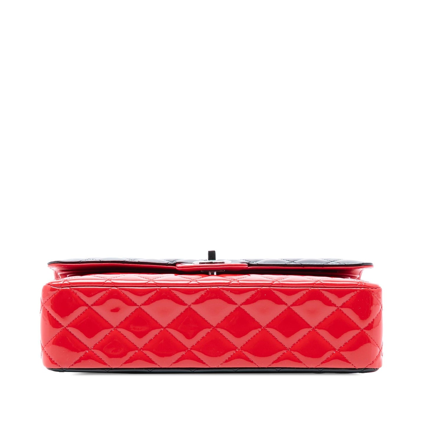 Chanel Medium Classic Bicolor Patent Double Flap