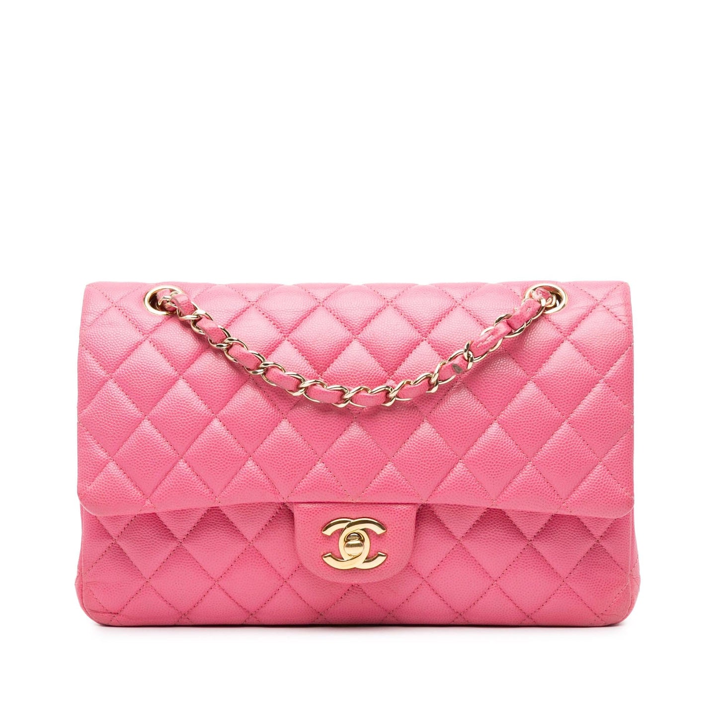 Chanel Medium Classic Caviar Double Flap (SHG-nLVABz)
