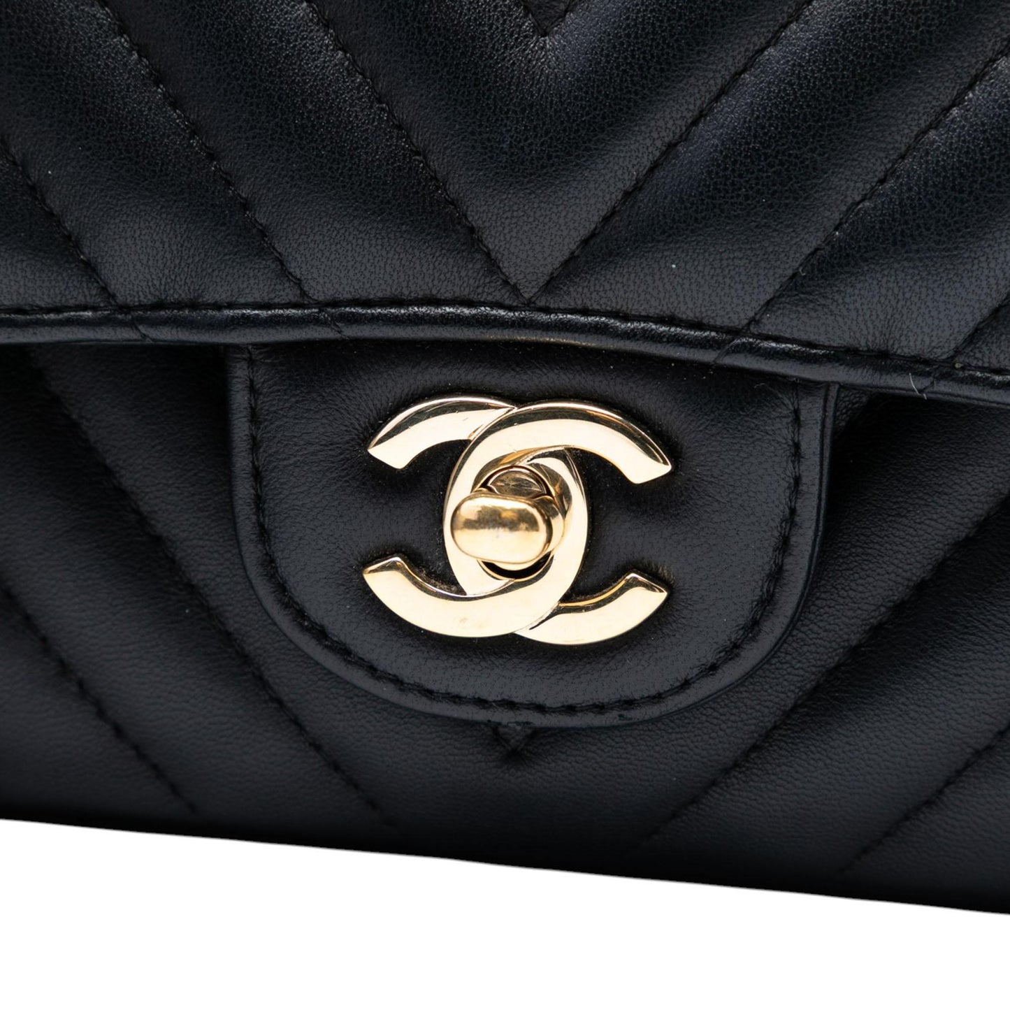 Chanel Medium Classic Chevron Lambskin Double Flap