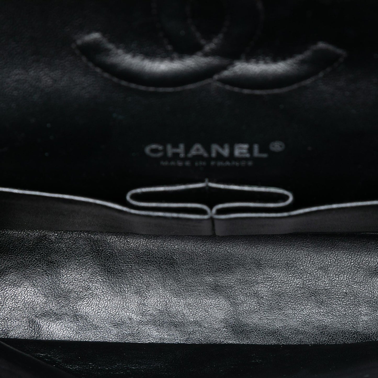 Chanel Medium Classic Chevron Patent Double Flap