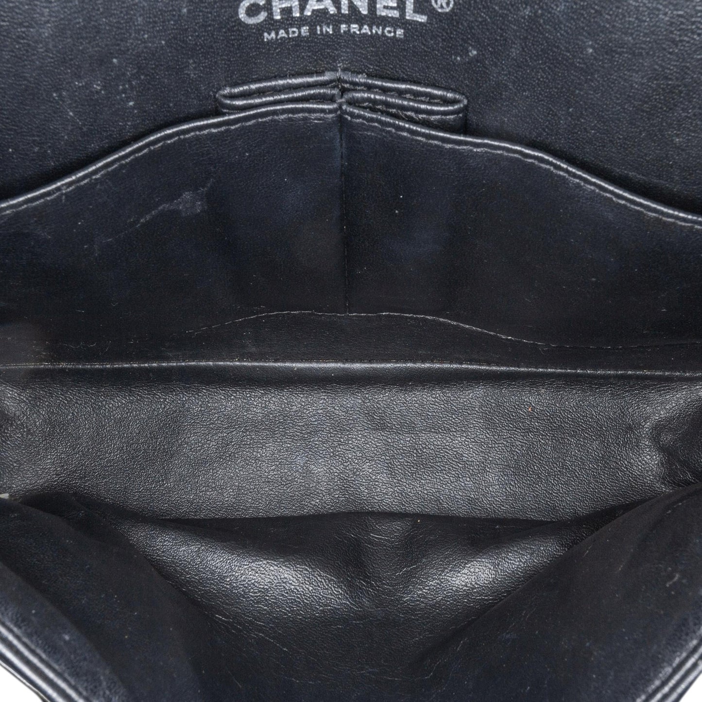 Chanel Medium Classic Chevron Patent Double Flap