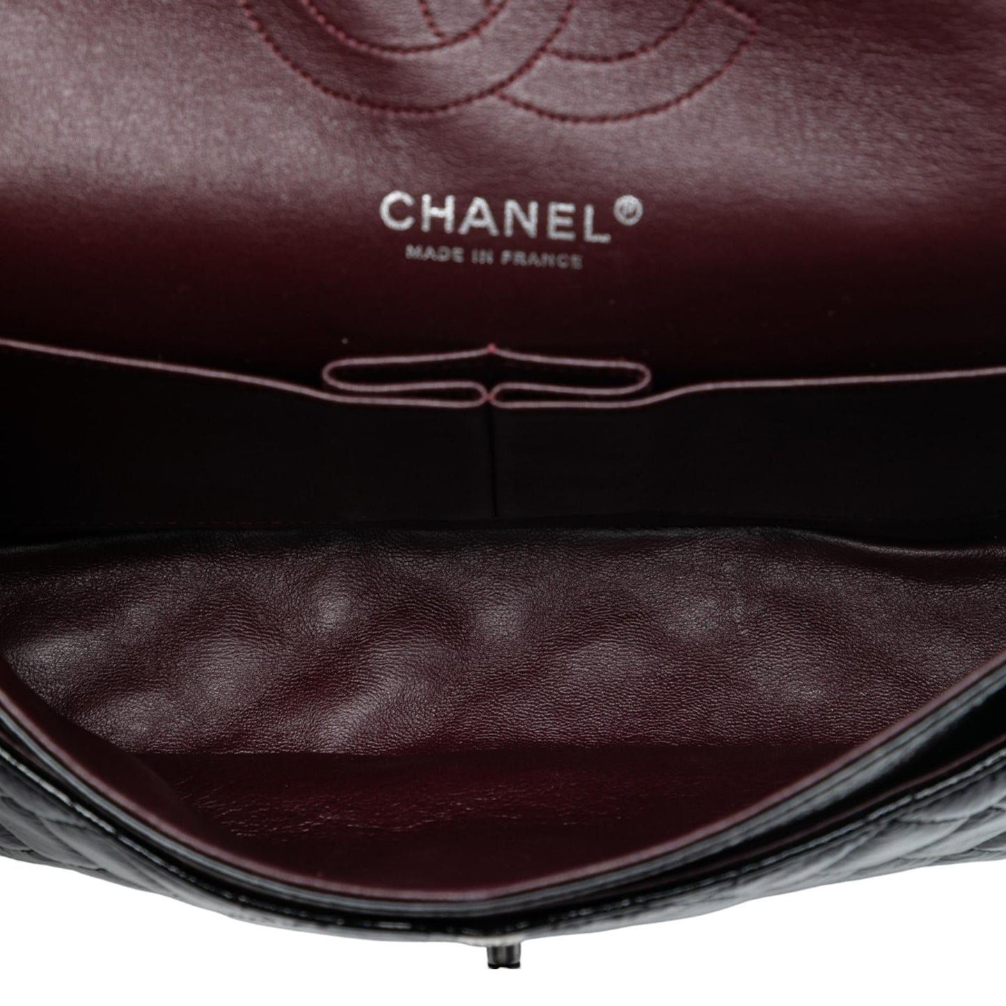 Chanel Medium Classic Distressed Patent Double Flap