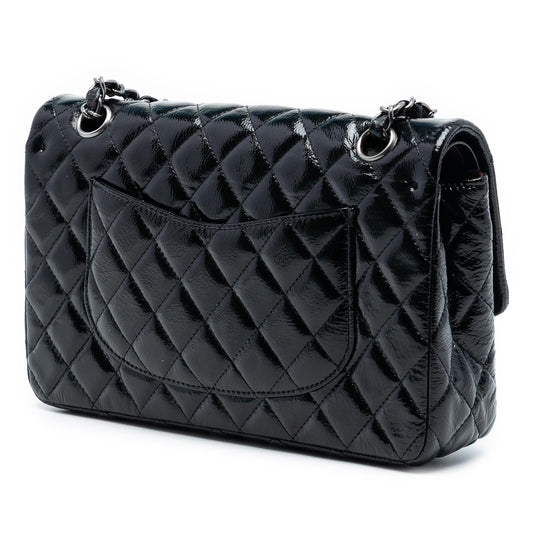 Chanel Medium Classic Distressed Patent Double Flap