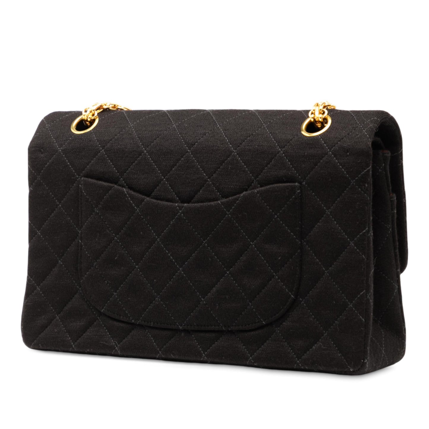 Chanel Medium Classic Jersey Bijoux Chain Double Flap