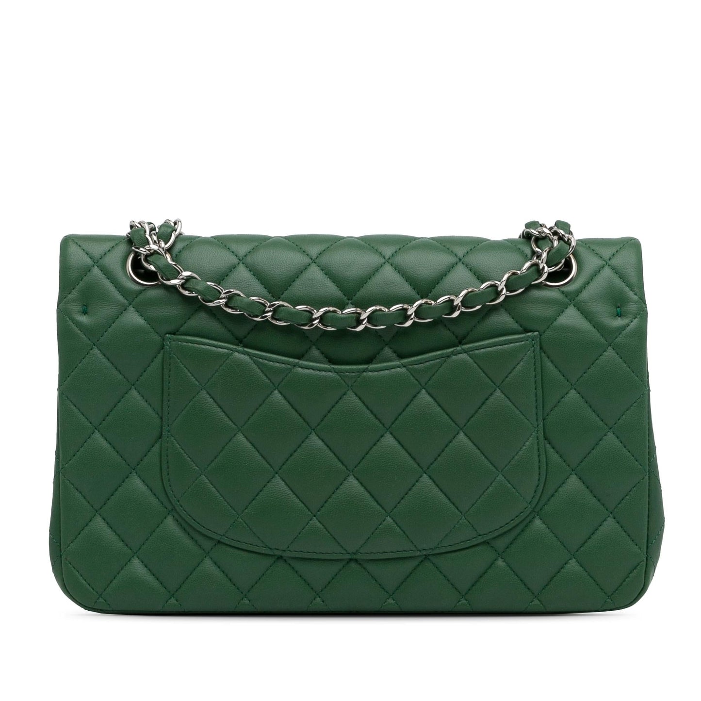 Chanel Medium Classic Lambskin Double Flap (SHG-HhOlbE)