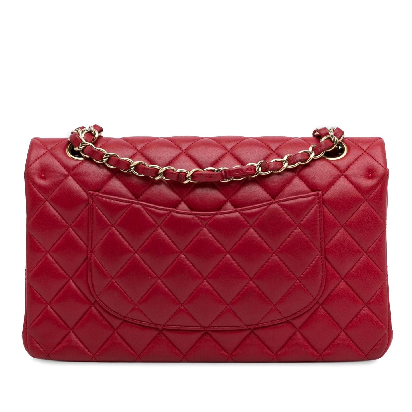 Chanel Medium Classic Lambskin Double Flap (SHG-6UdiQp)