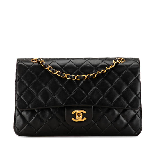 Chanel Medium Classic Lambskin Double Flap (SHG-U6XslK)