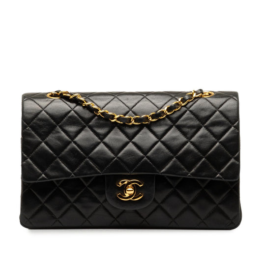 Chanel Medium Classic Lambskin Double Flap (SHG-9pZcmQ)