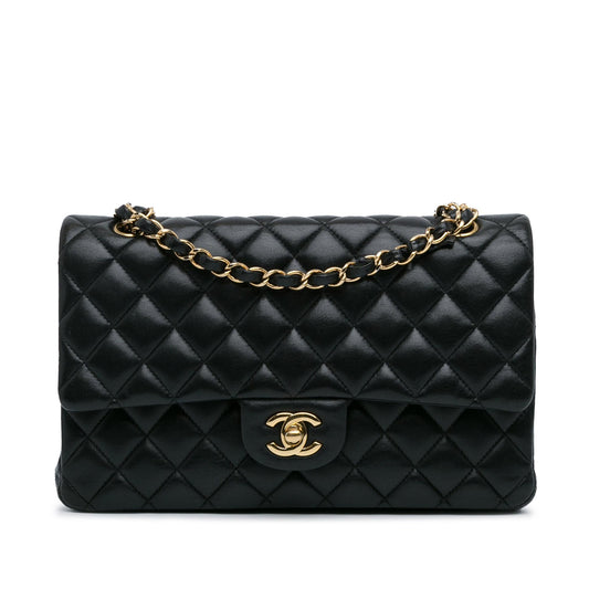 Chanel Medium Classic Lambskin Double Flap (SHG-ABhfkF)