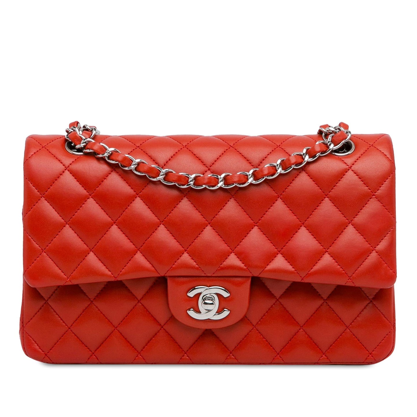Chanel Medium Classic Lambskin Double Flap (SHG-E5gZeT)