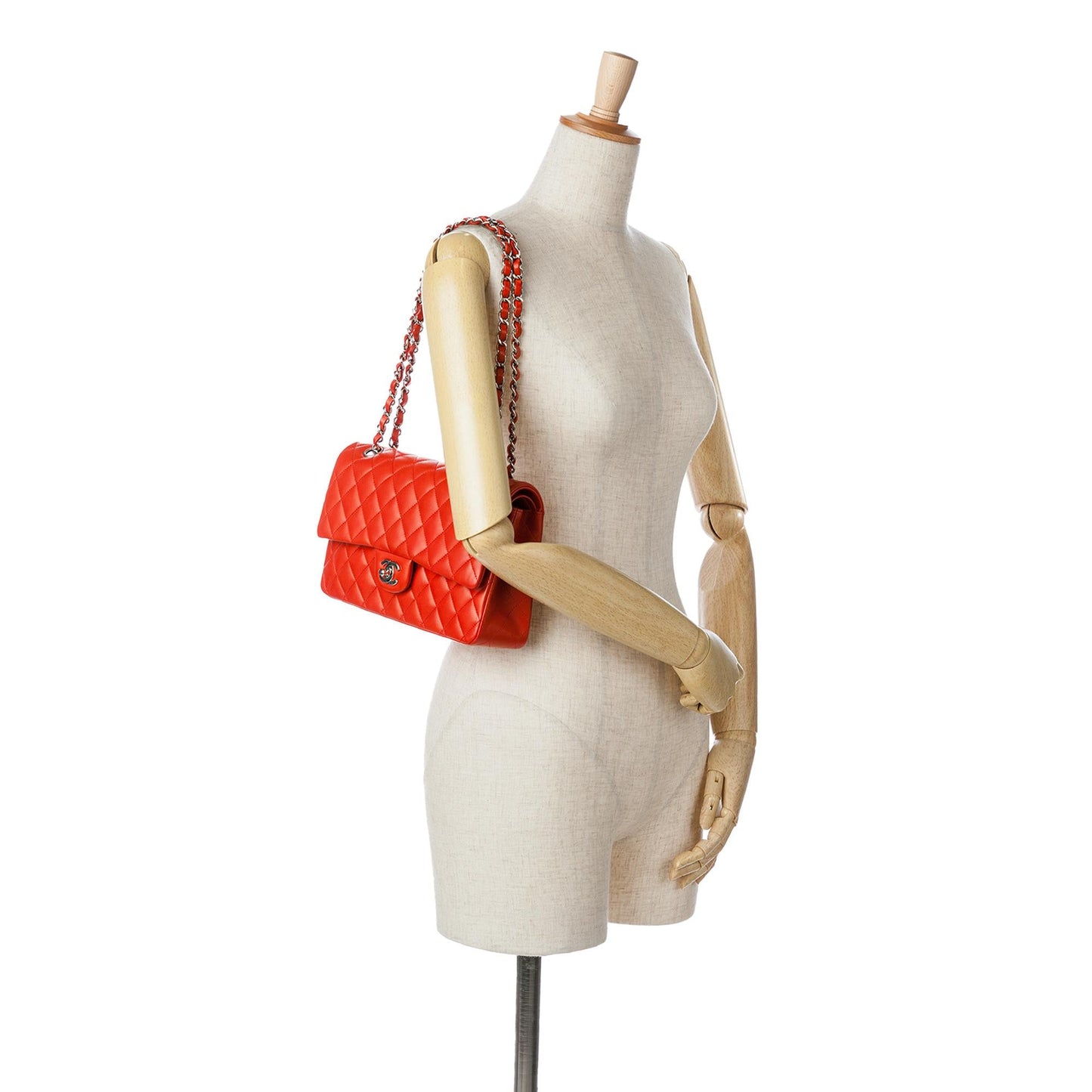 Chanel Medium Classic Lambskin Double Flap (SHG-E5gZeT)