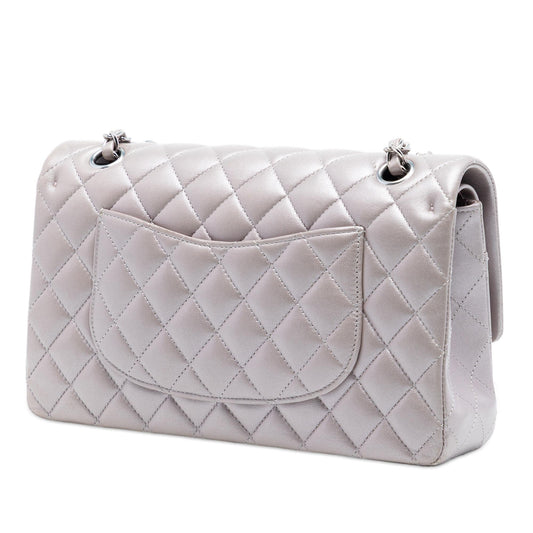 Chanel Medium Classic Metallic Lambskin Double Flap