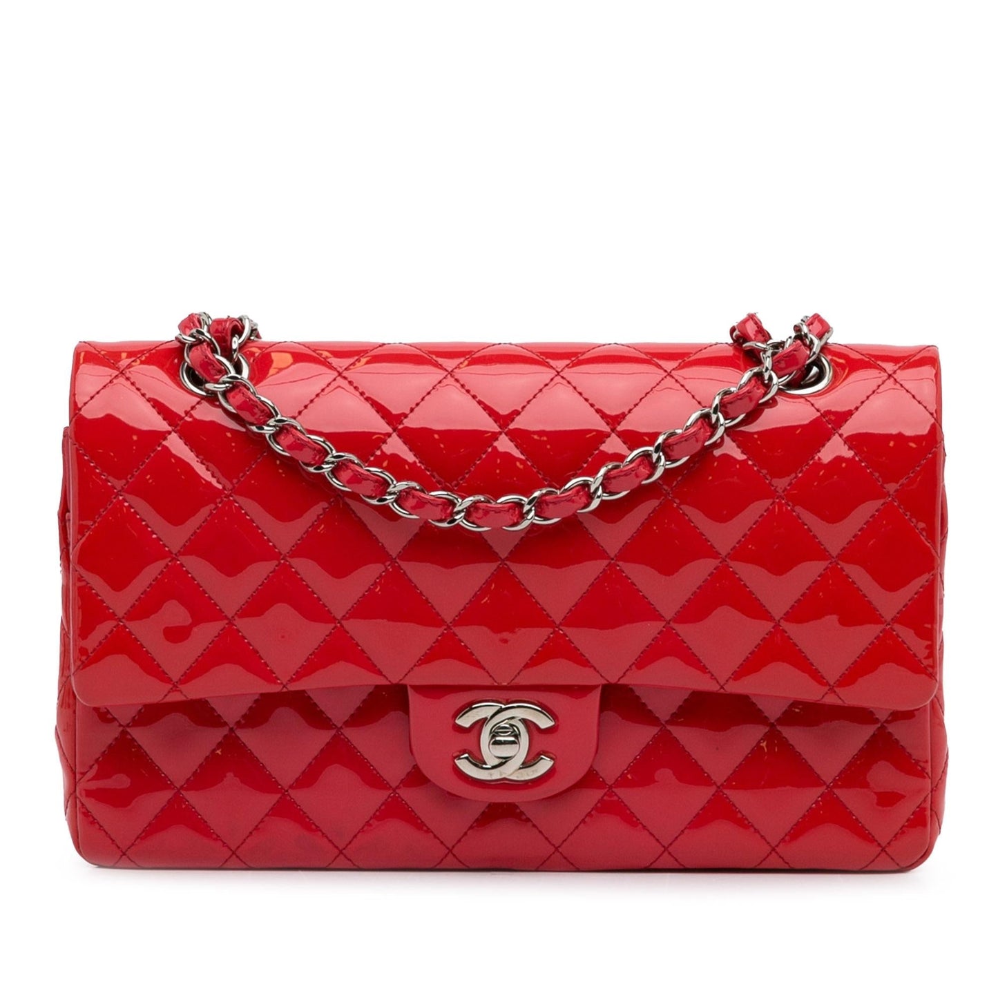 Luxury Chanel Medium Classic Patent Double Flap (SHG-VkMy2C)