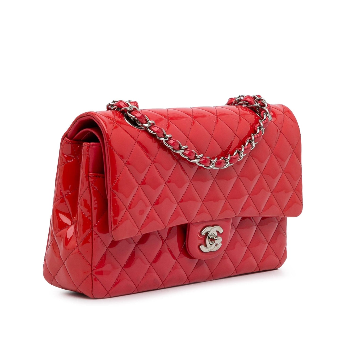 Luxury Chanel Medium Classic Patent Double Flap (SHG-VkMy2C)