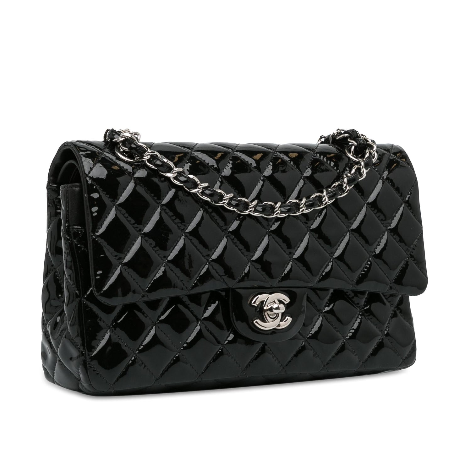 Luxury Chanel Medium Classic Patent Double Flap (SHG-mstM2R)