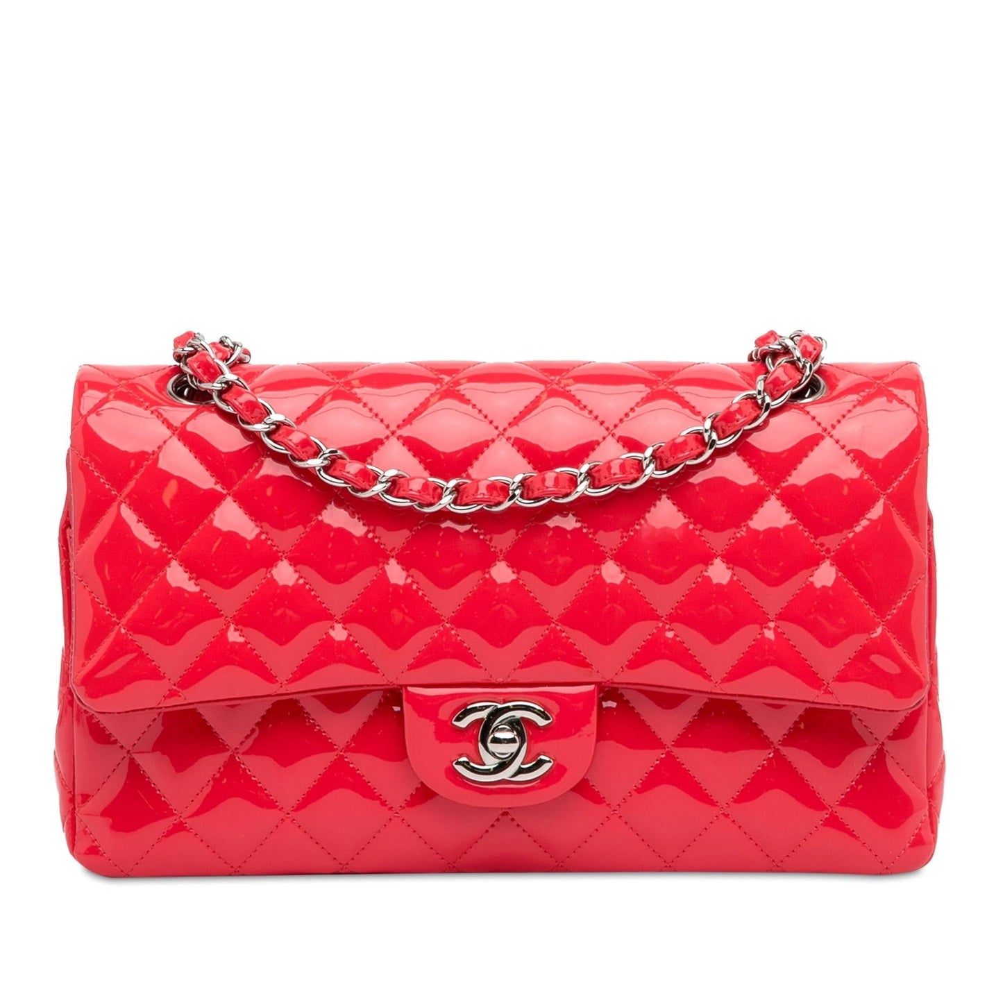 Luxury Chanel Medium Classic Patent Double Flap (SHG-GlJ0xg)