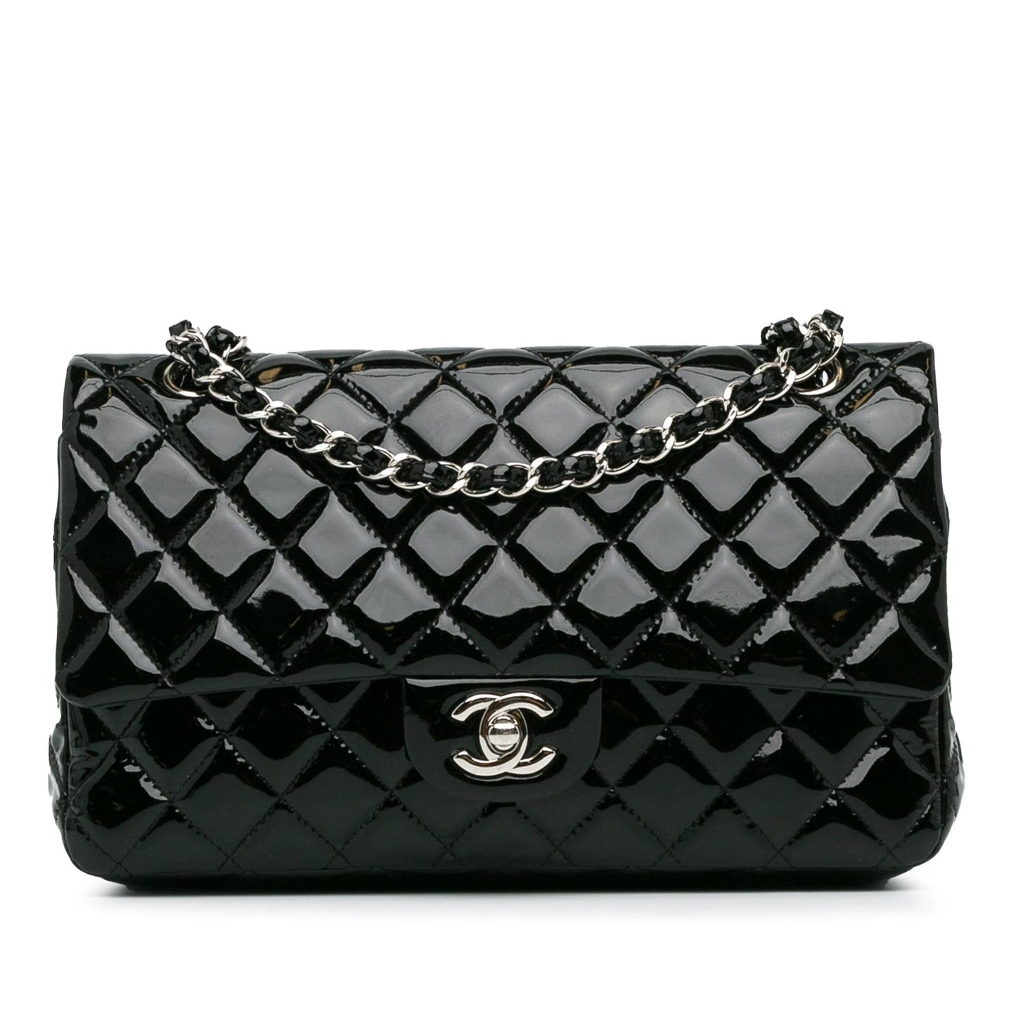 Luxury Chanel Medium Classic Patent Double Flap (SHG-gXzPcU)