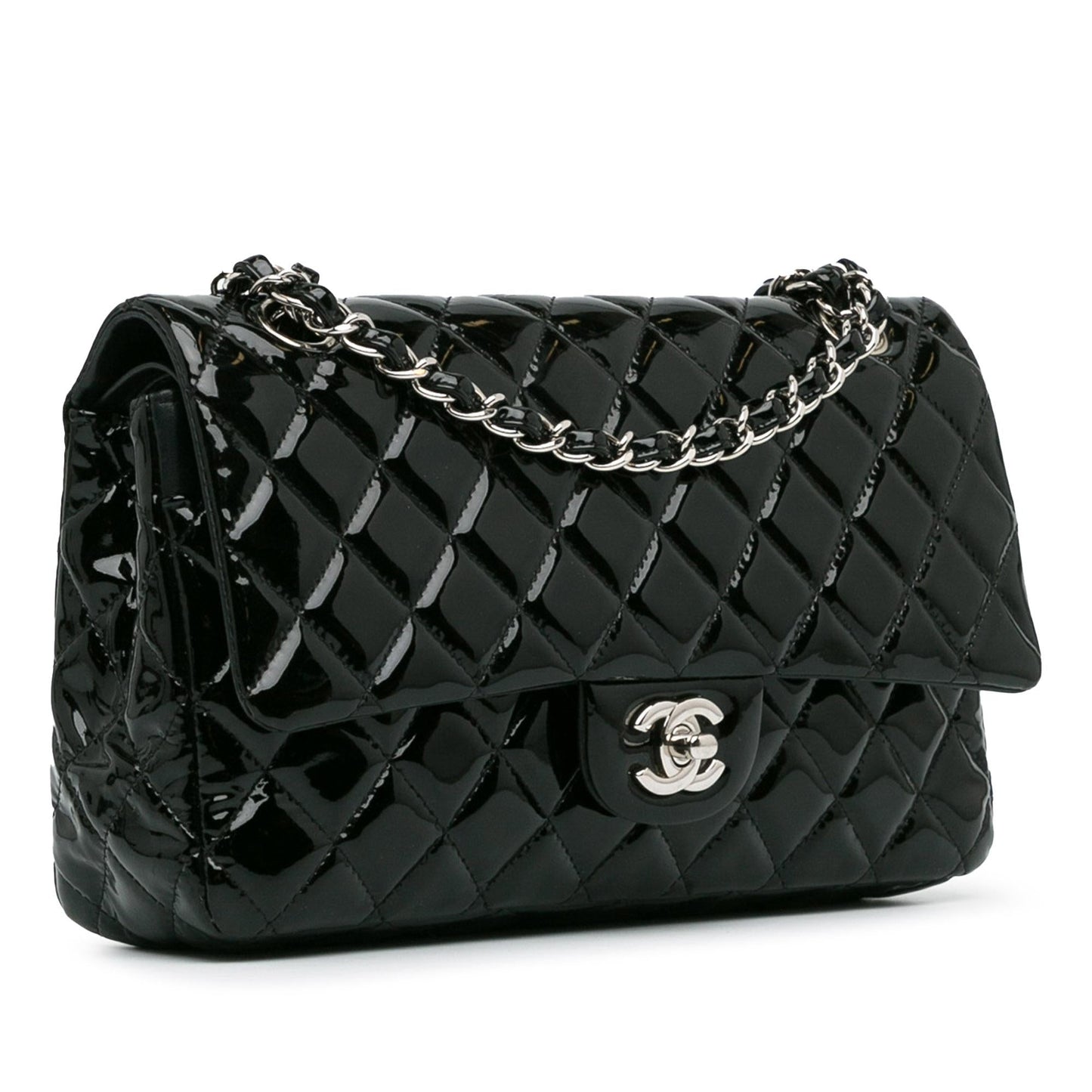 Luxury Chanel Medium Classic Patent Double Flap (SHG-gXzPcU)