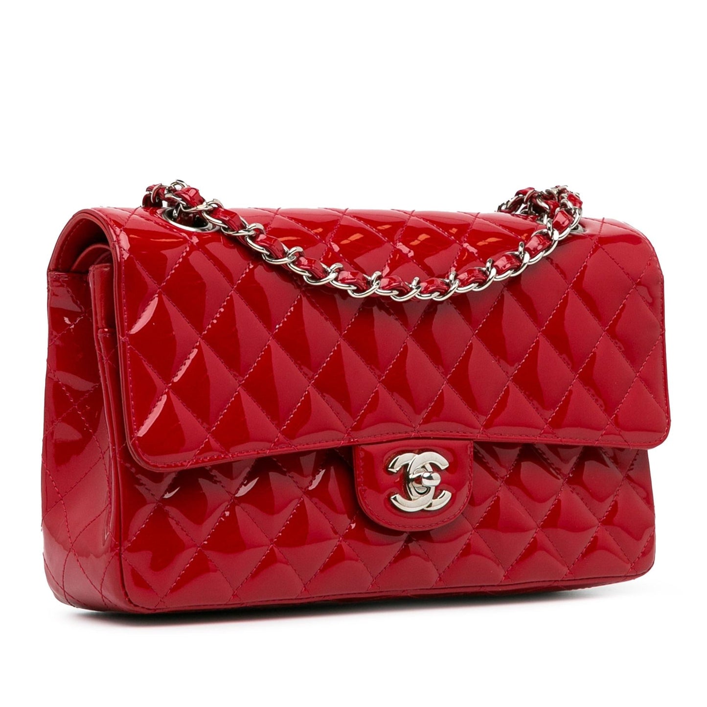 Luxury Chanel Medium Classic Patent Double Flap (SHG-3RWLQC)