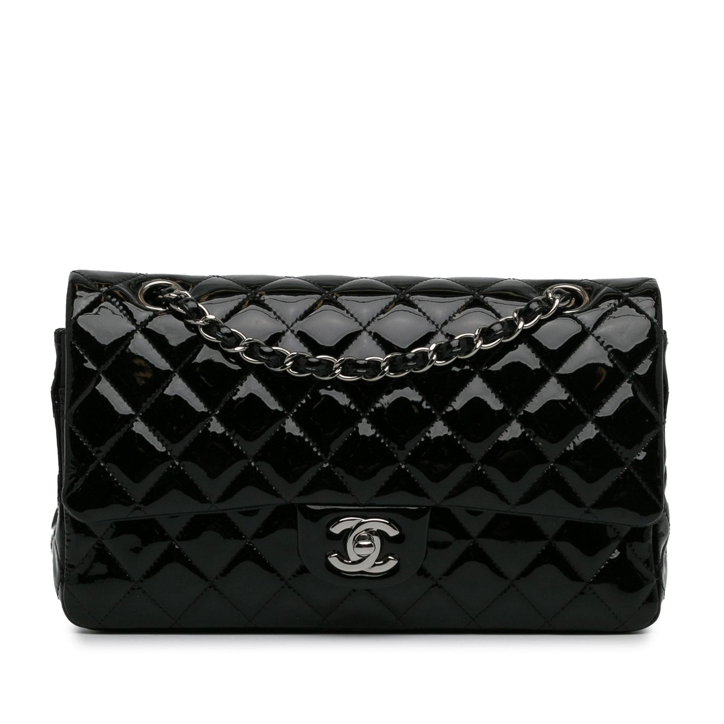 Luxury Chanel Medium Classic Patent Double Flap (SHG-LOFzHY)