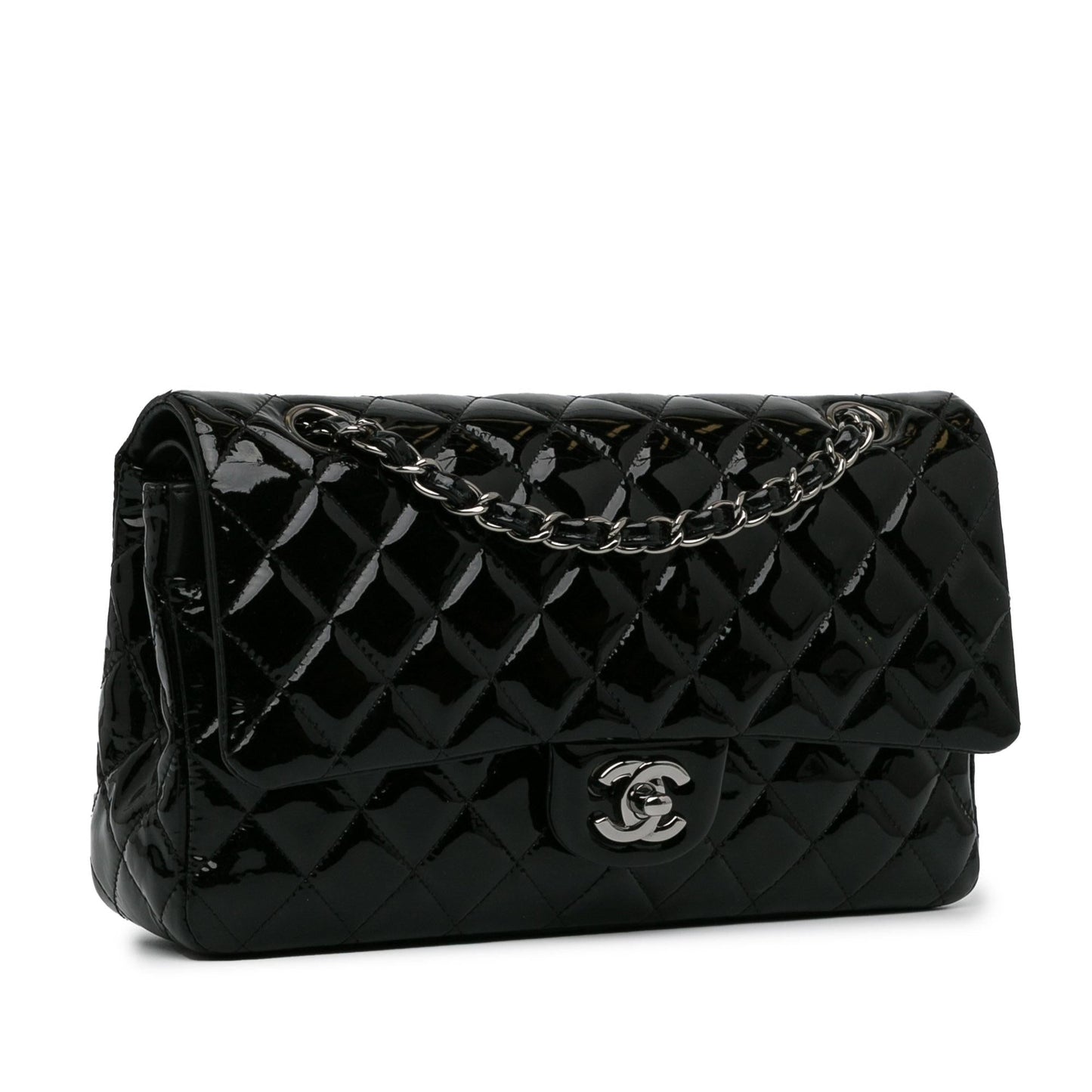 Luxury Chanel Medium Classic Patent Double Flap (SHG-LOFzHY)