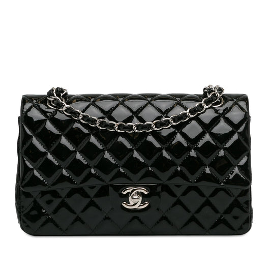 Luxury Chanel Medium Classic Patent Double Flap (SHG-2RaR0d)