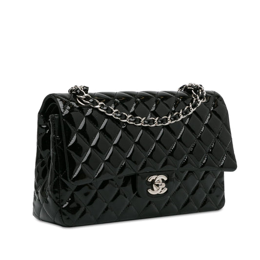 Luxury Chanel Medium Classic Patent Double Flap (SHG-2RaR0d)